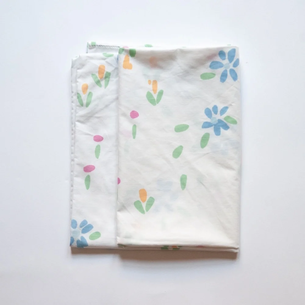 Vintage Floral Percale Standard Pillowcase